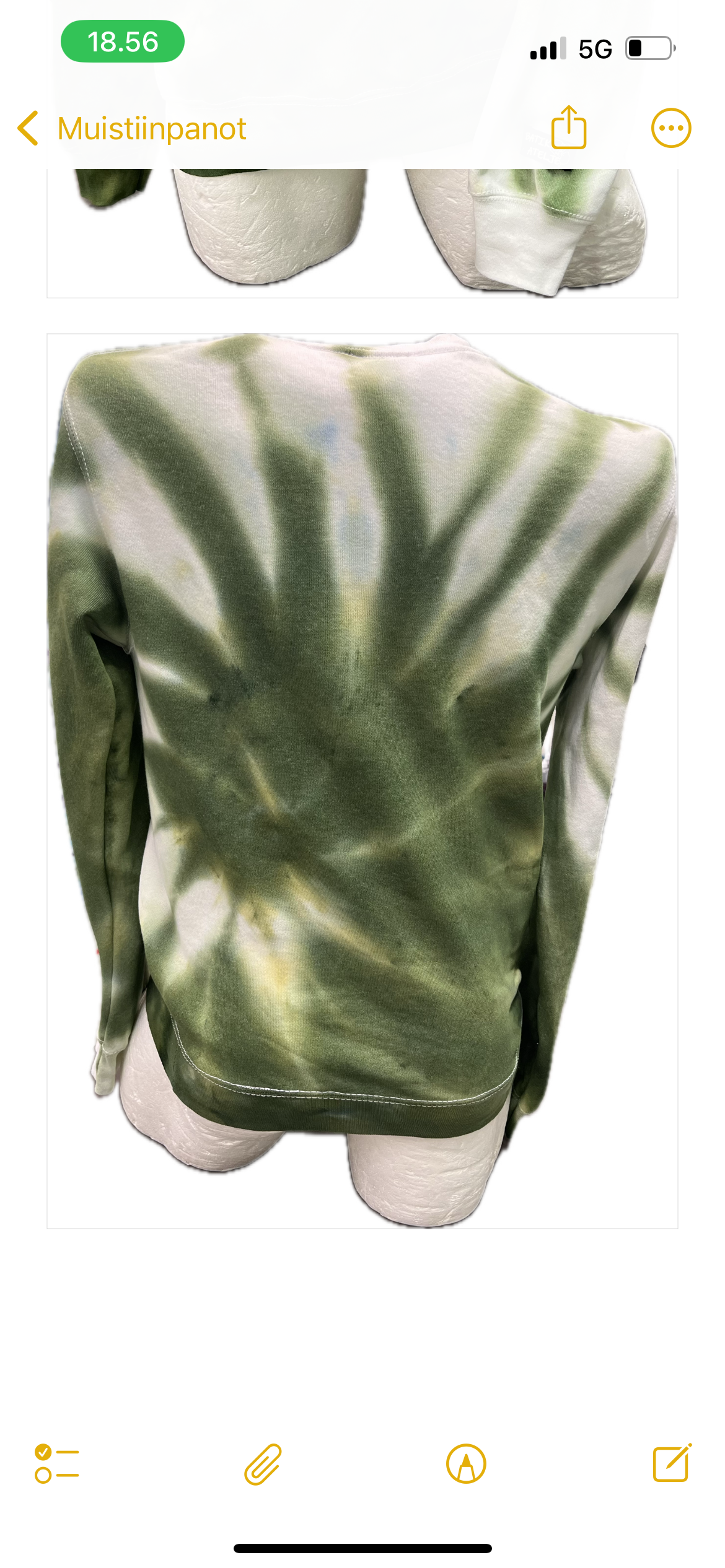 S Tie-Dye Batiikki pitkähihainen college