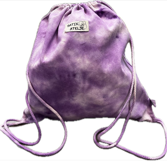 Kaunis ja kestävä purpuran   punainen batiikkikangapussi