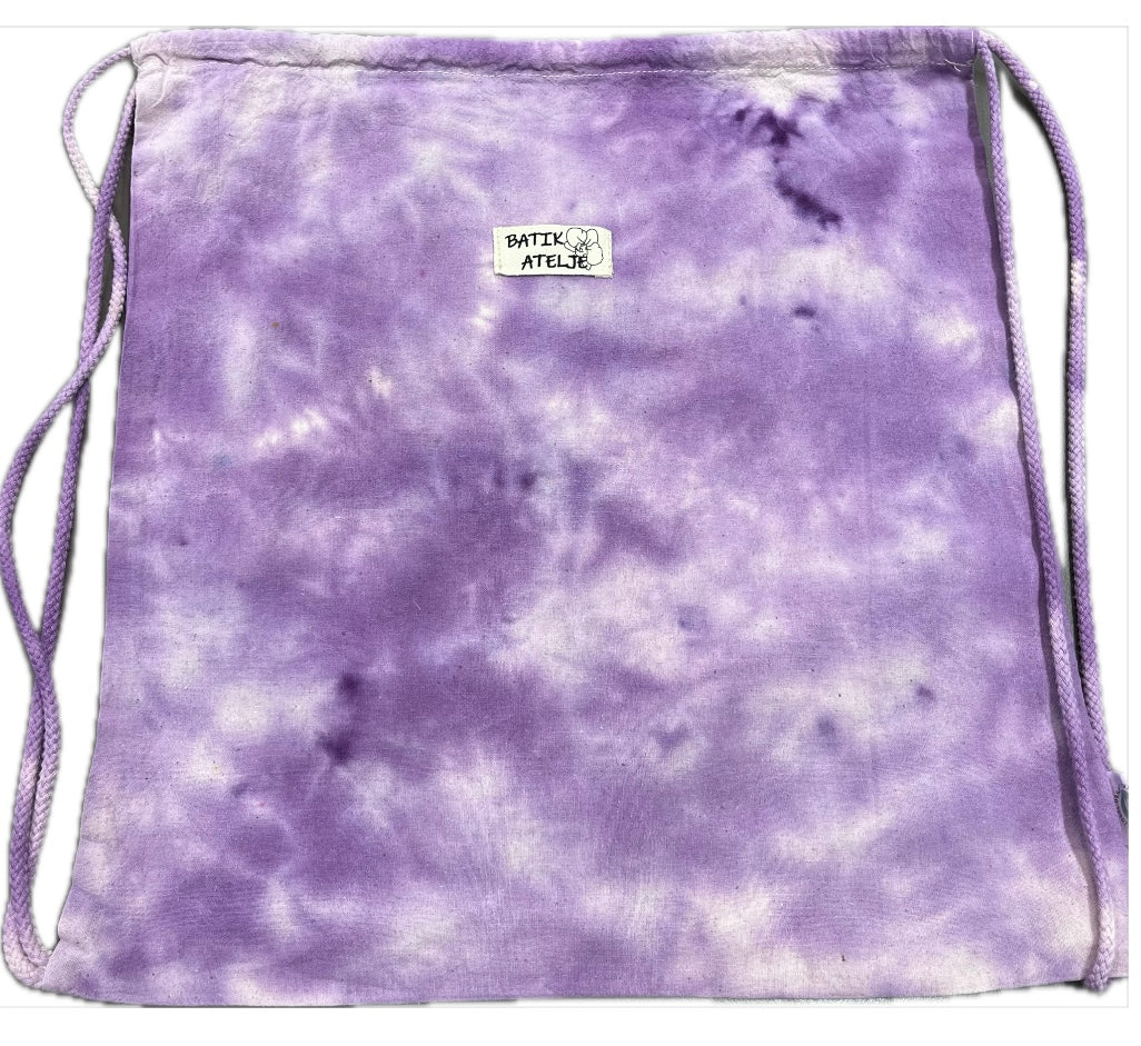 Kaunis ja kestävä purpuran   punainen batiikkikangapussi