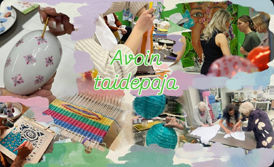 Avoin taidepaja                           Materiaalimaksu 10-29€.    2026