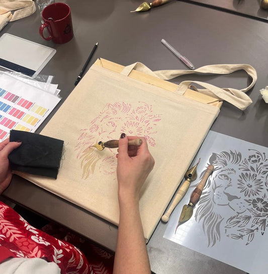 Kangaskassin maalaus -kurssi kuumavahatekniikalla 2025